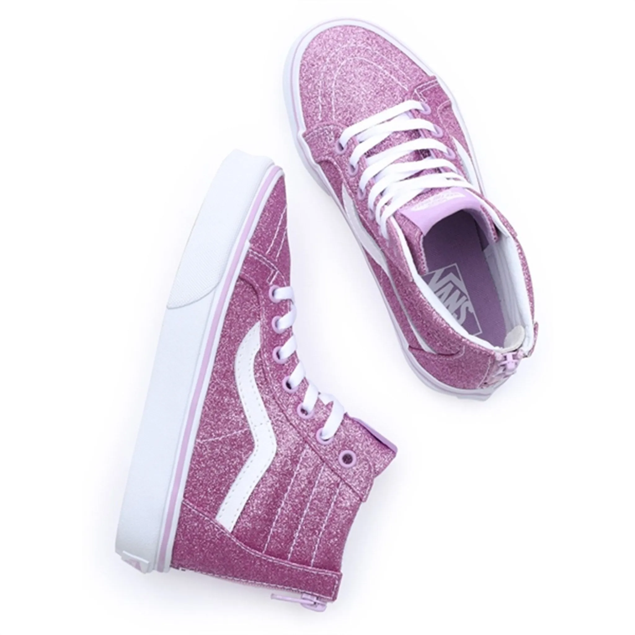 VANS Uy Sk8-Hi Zip Glitter Lilac Sneakers