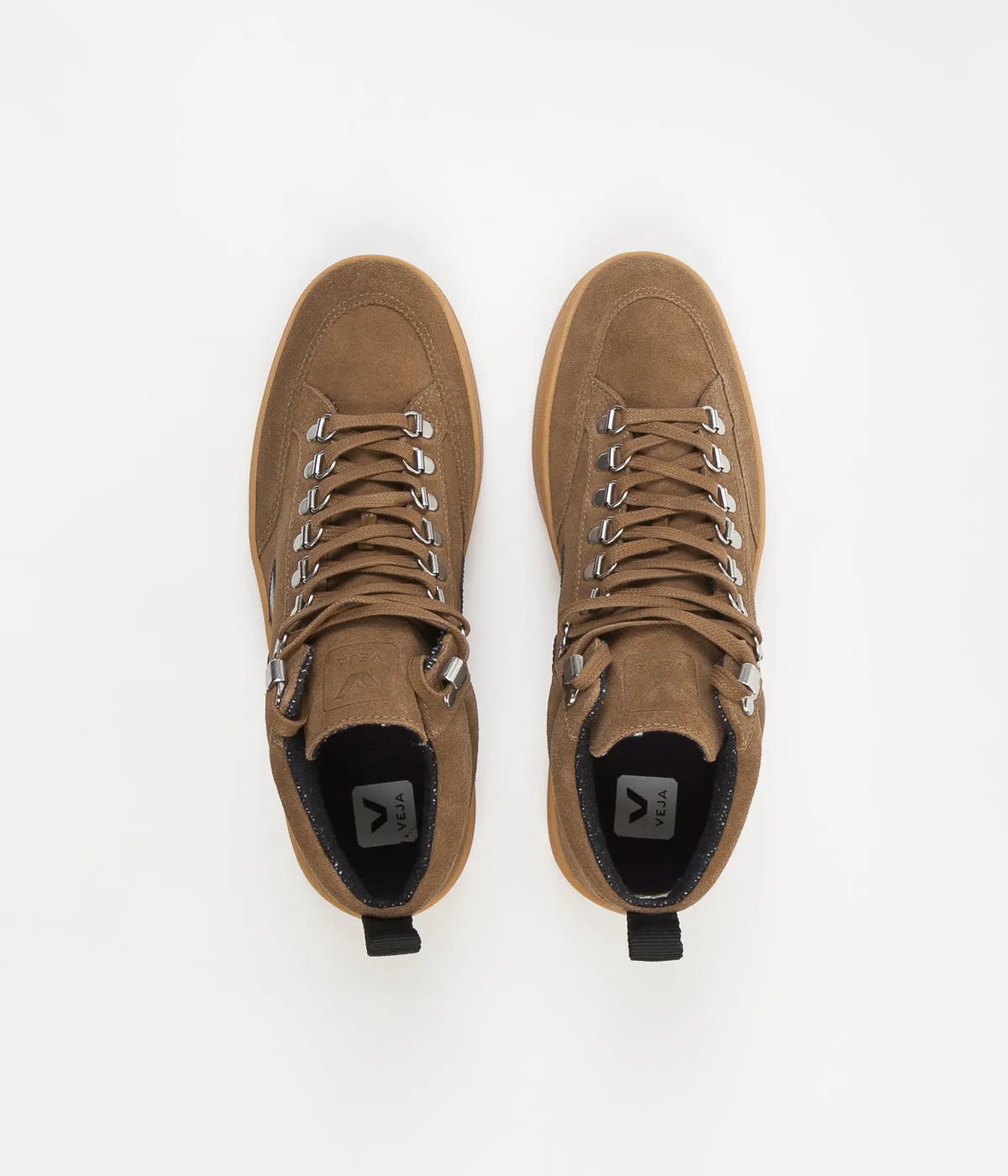 Veja Roraima Suede Shoes - Brown / Black / Gum Sole