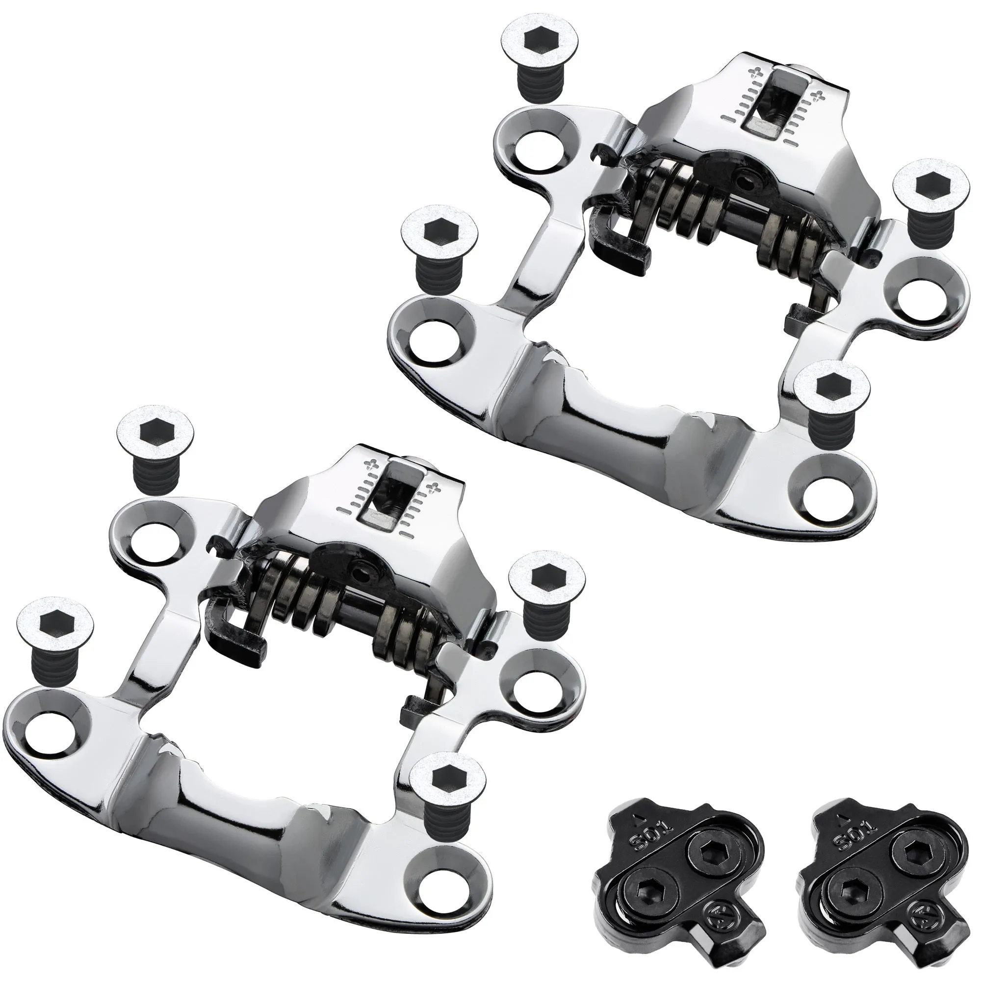 VENZO Convert Peloton Pedals to Dual Function - Compatible with Shimano SPD Adaptor Converter & Look Delta - Peloton Bike and Bike   Pedals Add On ONLY (Pedals Not Included)