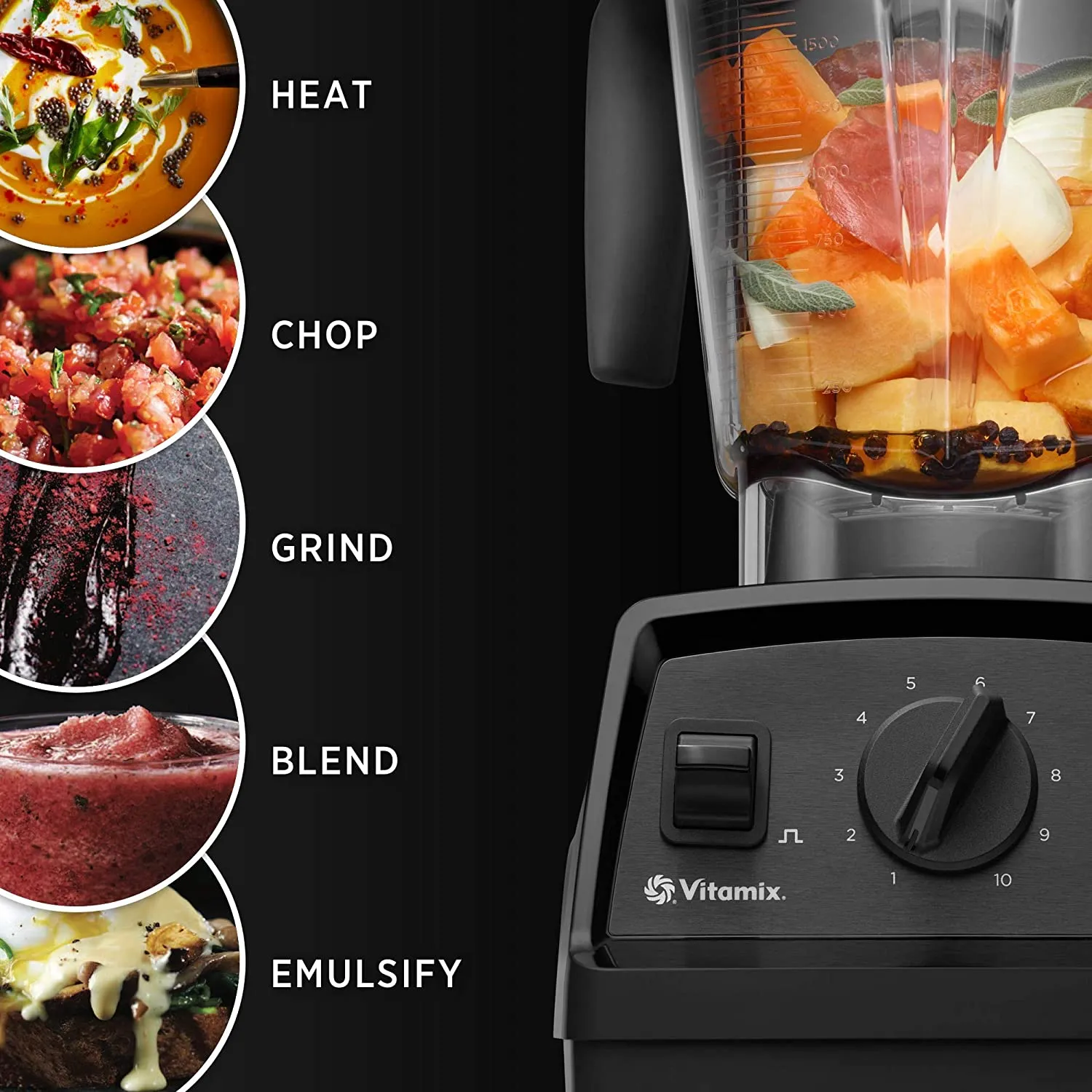 Vitamix Explorian Blender E320, Black, Mixer with Professional Grade Metal Drive System Container--- CLEARANCE