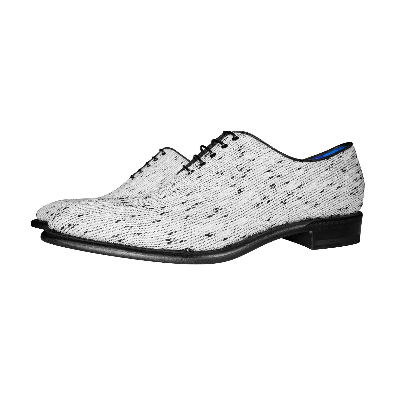 White Tweed Legare Lace Ups