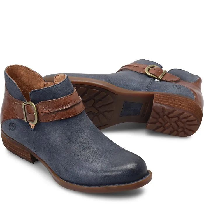 Women's Born Kati Color: Dark Blue Brown Combo