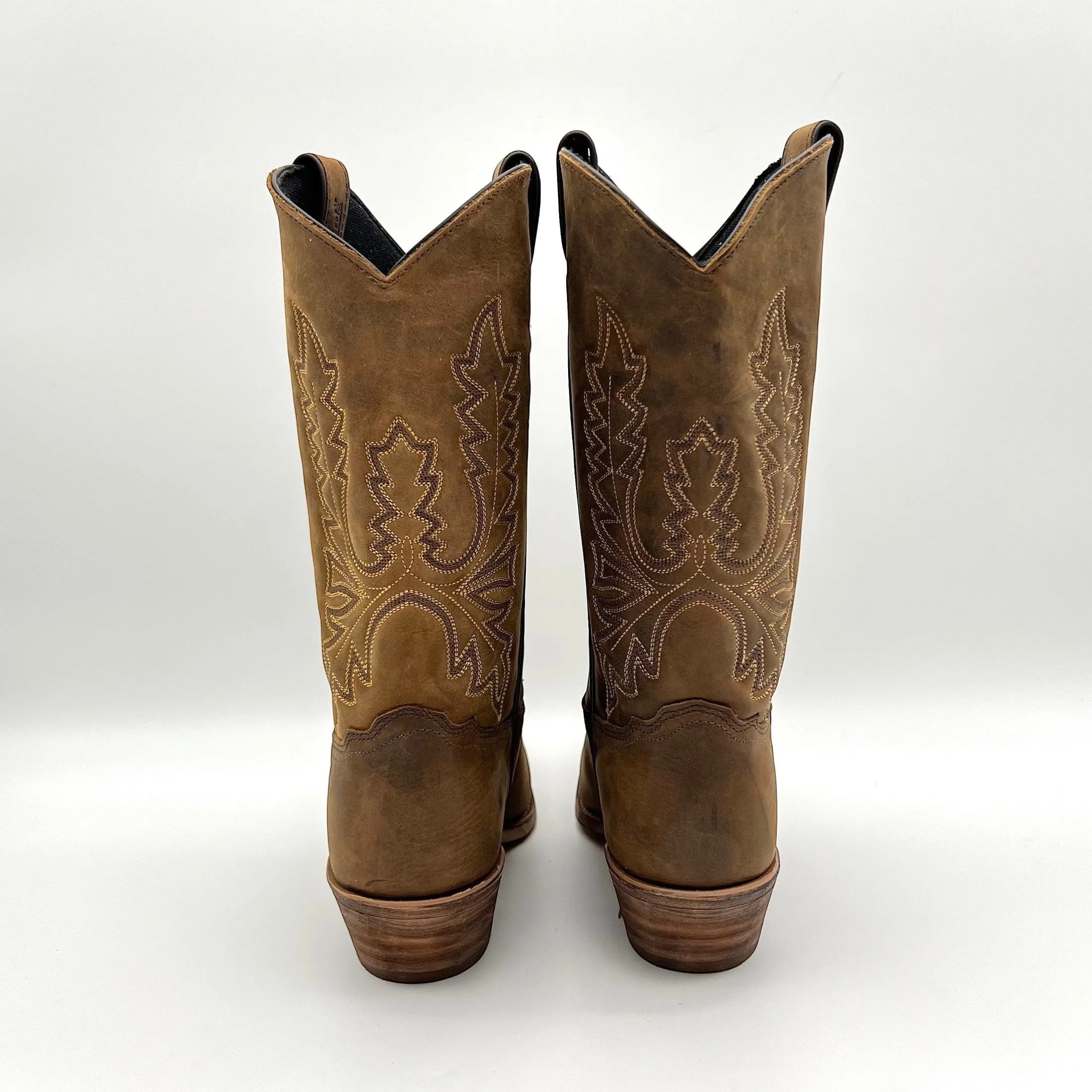 Women's Brown Cowboy Boots- Size 10