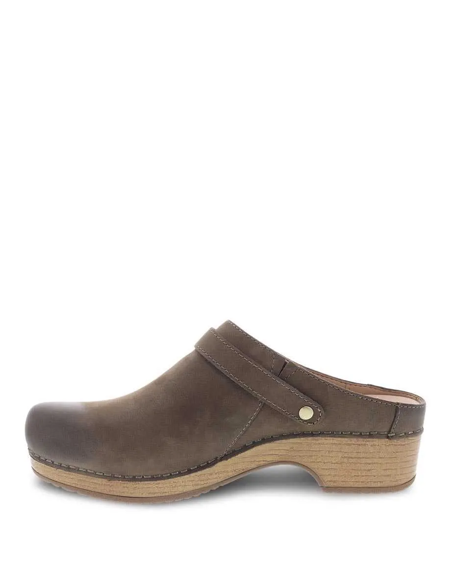 Women's Dansko Berry Color: Mushroom Burnished Nubuck