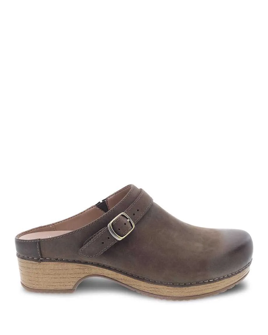 Women's Dansko Berry Color: Mushroom Burnished Nubuck