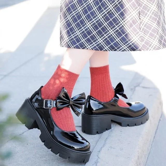 Womens Lolita Mary Jane Style Japanese Vintage Platform Shoes