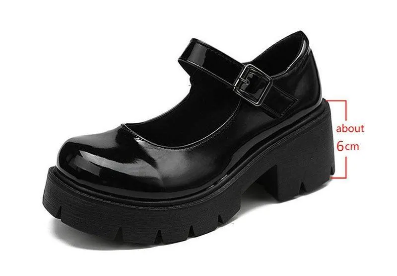 Womens Lolita Mary Jane Style Japanese Vintage Platform Shoes