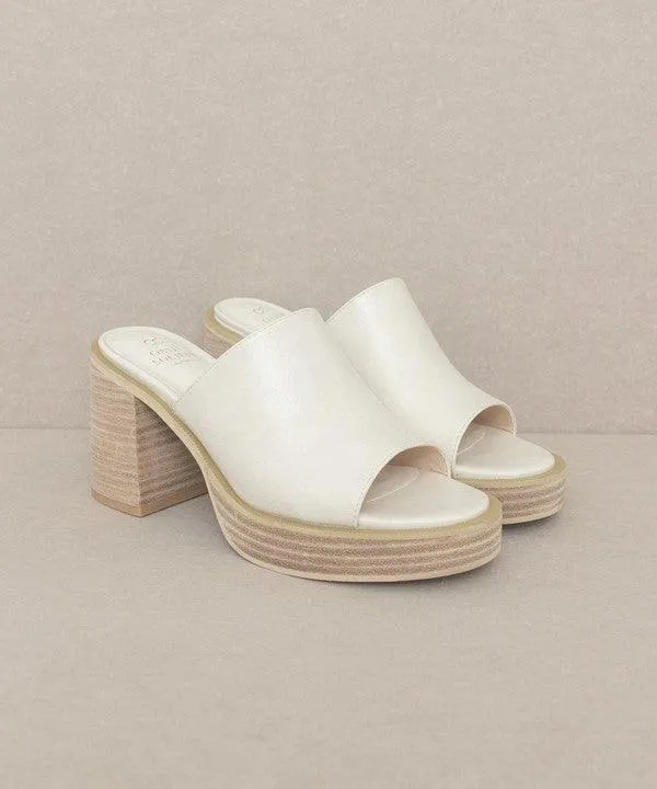 Womens Shoes Style No. Camille - Platform Slide Heel