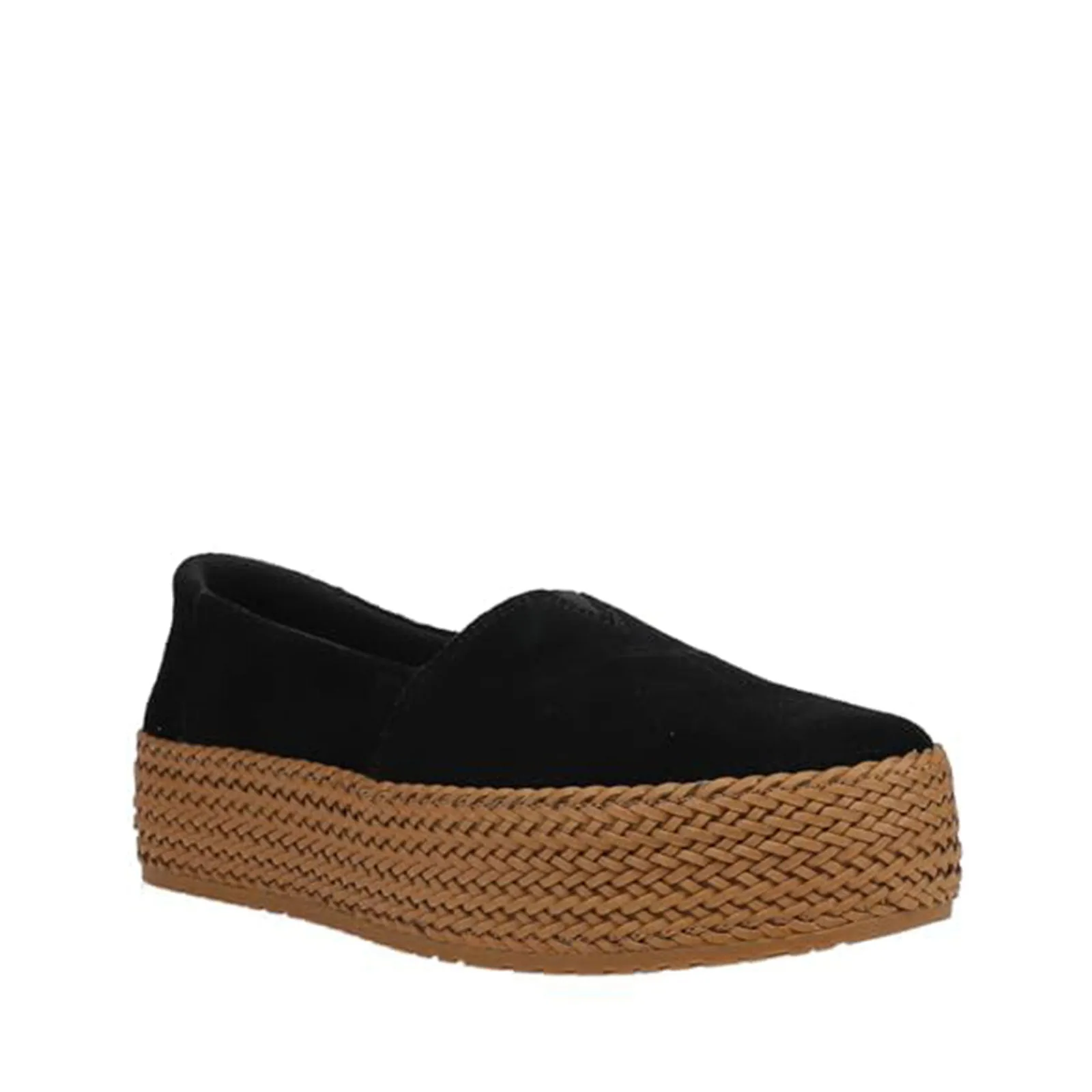 Women's Shoes TOMS VALENCIA Slip On Platform Espadrilles 10019795 BLACK