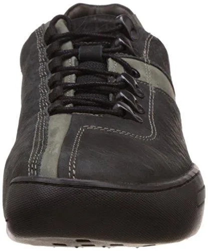 Woodland Men's Black Leather Sneakers - 9 UK/India (43 EU)