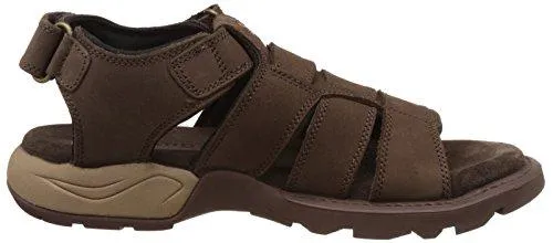 Woodland Men's Brown Leather Sandals and Floaters - 8 UK/India (42 EU)